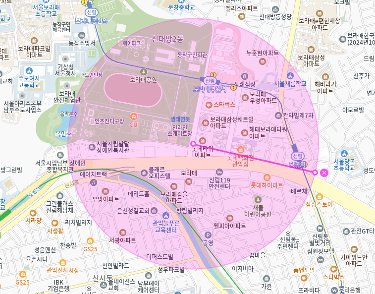 신대방동 월주차_ 보라매공원과 보라매공원역이 도보 3분거리안에 있다면?