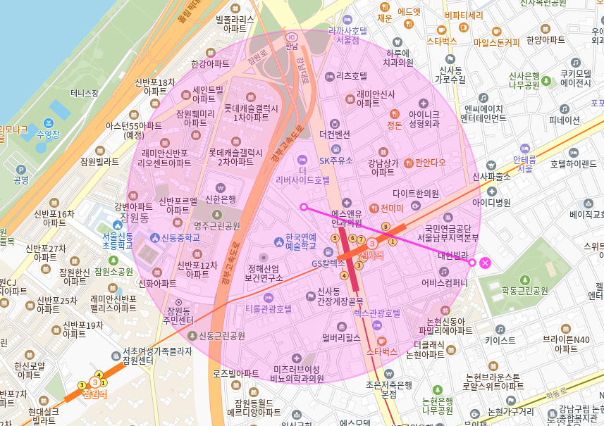 신사동 월주차_ 신사역 5번출구 도보 1분거리 초역세권 주차장