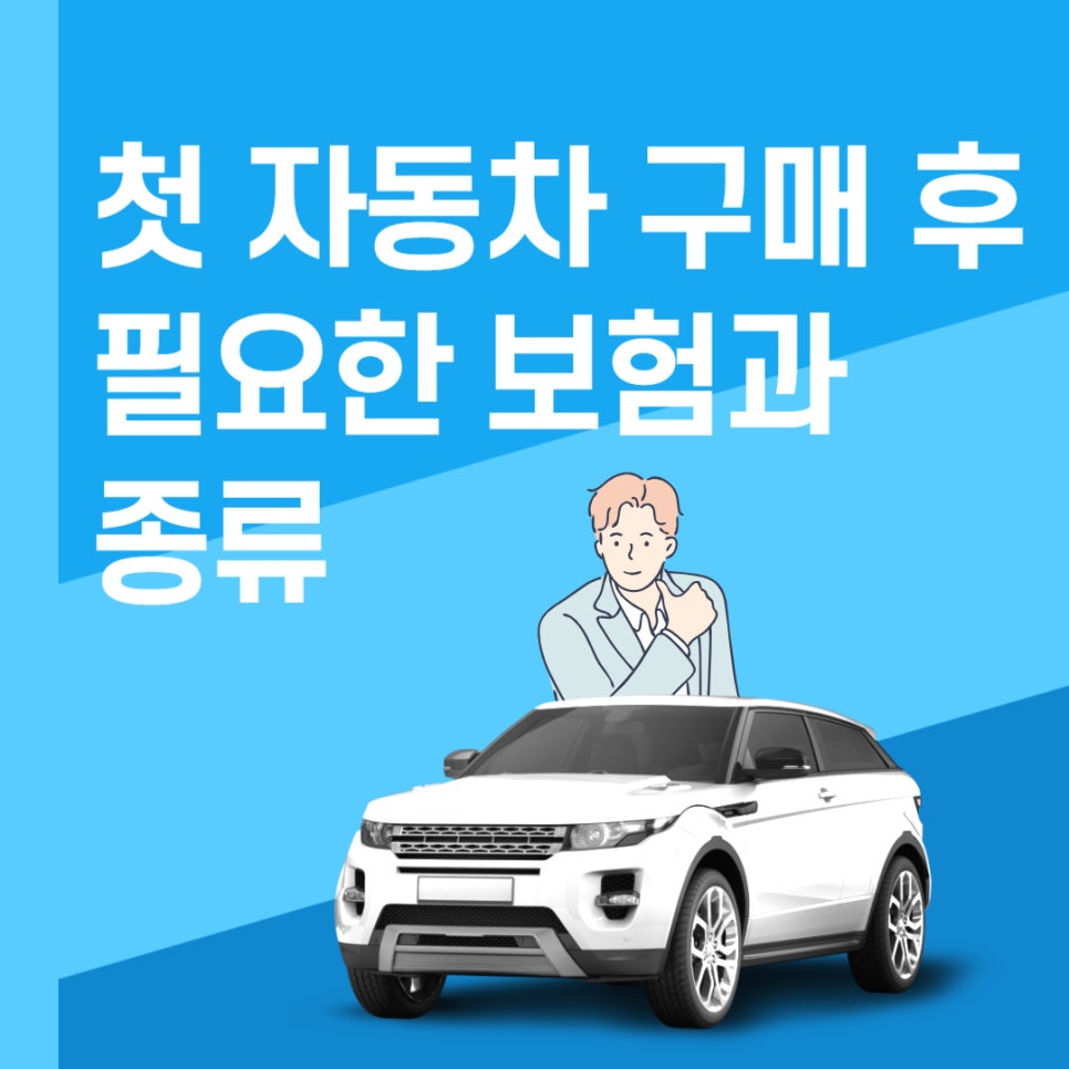 자동차 보험  _ 첫 자동차 구매 시 필요한 보험과 종류