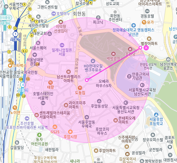 후암동 월주차_서울역 5분 거리 24시 단일 주차장