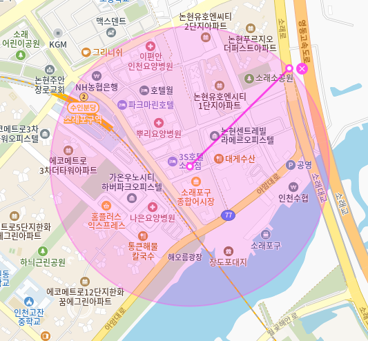 논현동 월주차_인천 소래포구역 인근 Tmap 제휴 월주차장
