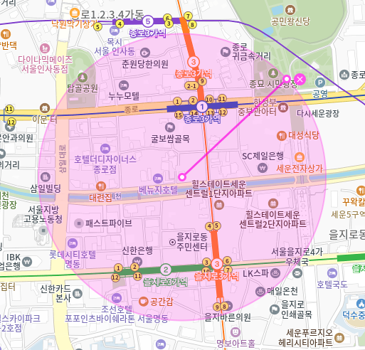 관수동 월주차_종로3가역 인근 디아트 하이뷰 제휴 월주차장