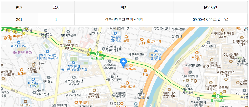 대구 중구 공영 주차장 _ 이용 방법 및 위치 정보