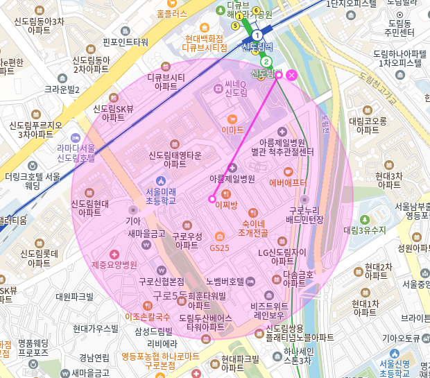 신도림 월주차_신도림역 도보 4분 거리 월주차장