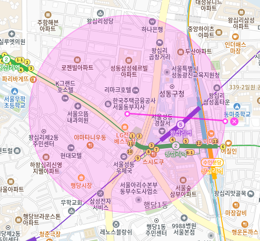 왕십리역 월주차_성동구청, 왕십리역 1분 거리 주차장