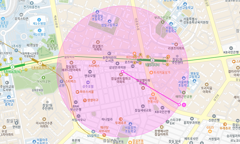 잠실새내역 월주차_ 잠실종합운동장/잠실한강공원이 내주차장 인근에?