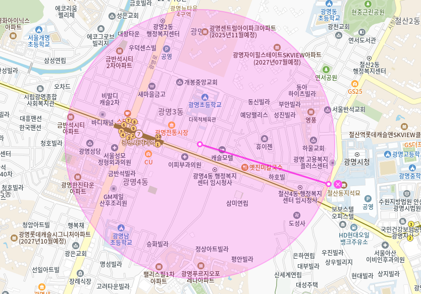 광명사거리 월주차_ 광명전통시장/광명사거리역 인근 최적의 주차장