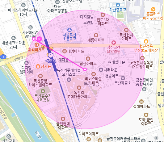 독산역 월주차_독산역 도보 3분 거리 초역세권 월주차장