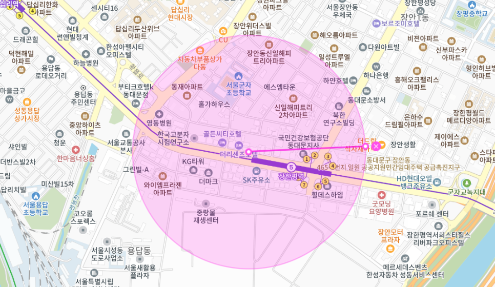 장한평 월주차 _  지하철역 1번 출구에서 1분이면 도착하는 승용차 기계식 주차장