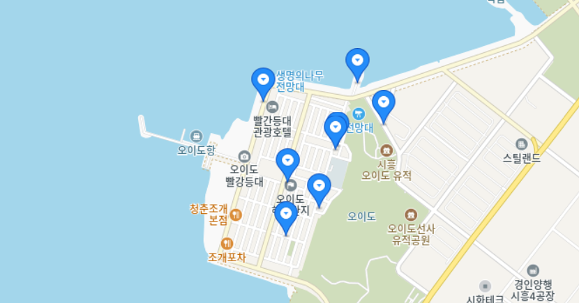 오이도 공영주차장 _ 주차장 위치 및 요금 정보