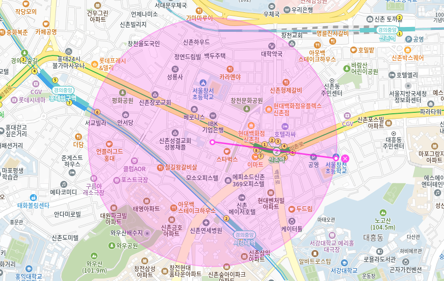 신촌역 월주차_ 8번출구 인근 기계식 주차장