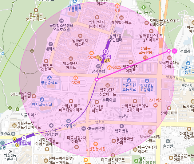방화동 월주차_방화역 2번출구 도보 1분거리 초역세권 단일주차장!