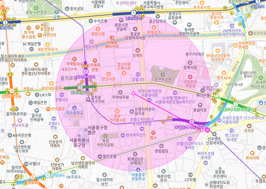 을지로 월주차_ 을지로4가역 인근 도보 3분거리 기계식 주차장