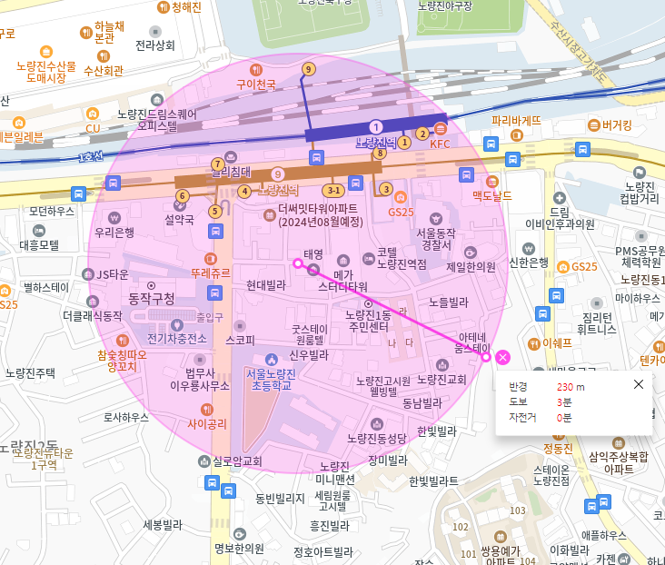 노량진 월주차 _ 노량진역 도보 2분 거리 초역세권 주차장