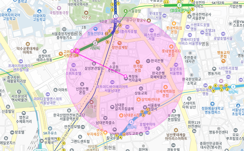 서울 월주차 _ 북창동 먹자골목에 있는 전일제 주차장