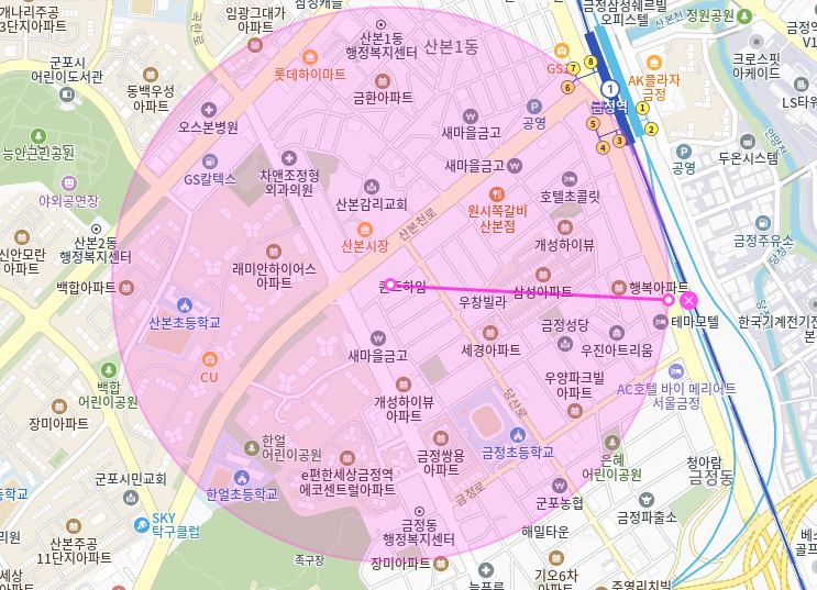 산본 월주차_산본동 인근 직장인분들을 위한 월주차장