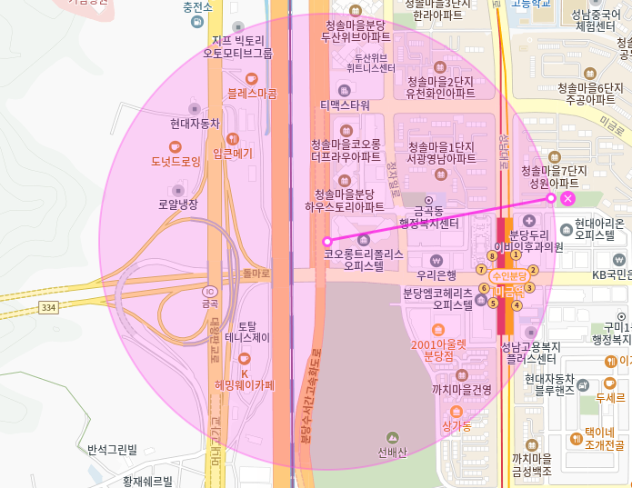 미금역 월주차_7번출구 도보 4분거리 역세권 단일주차장