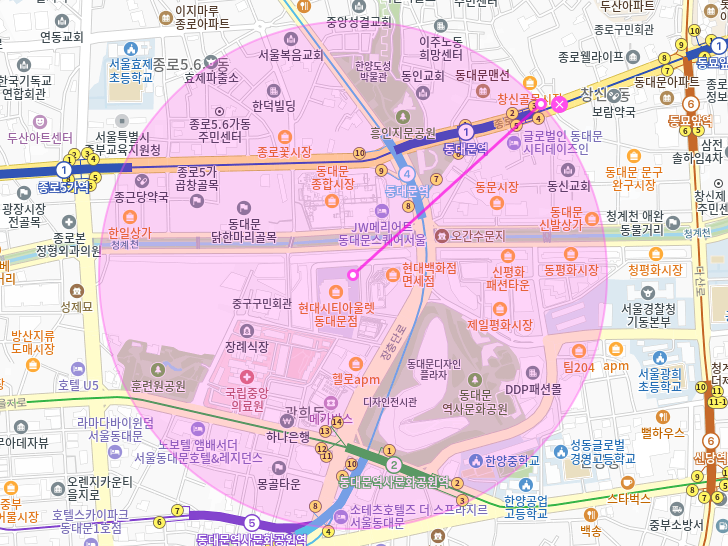 동대문역 월주차_8번출구 도보 2분거리 전일제 단일주차장