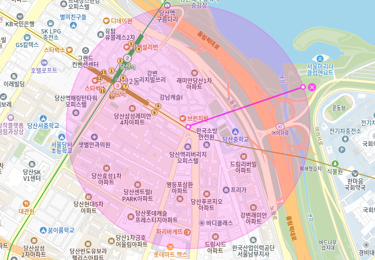 당산역 월주차_8번출구 도보 2분거리 역세권 월주차장
