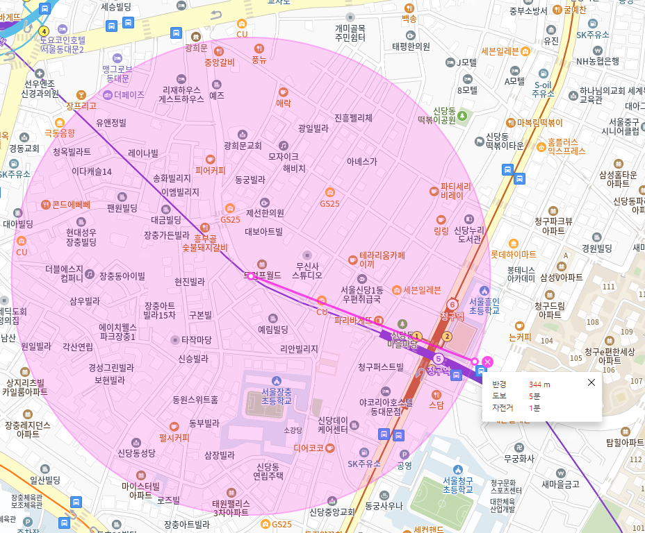 청구역 월주차 _ 청구역 인근 주차장 찾으시나요? 도보 4분 거리 역세권 주차장 보고 가세요