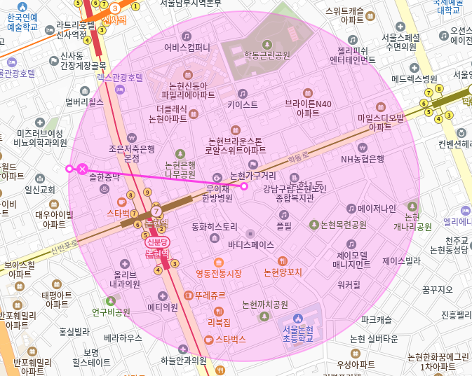 논현역 월주차_1번출구까지 도보 4분거리 역세권 전일제 단일주차장