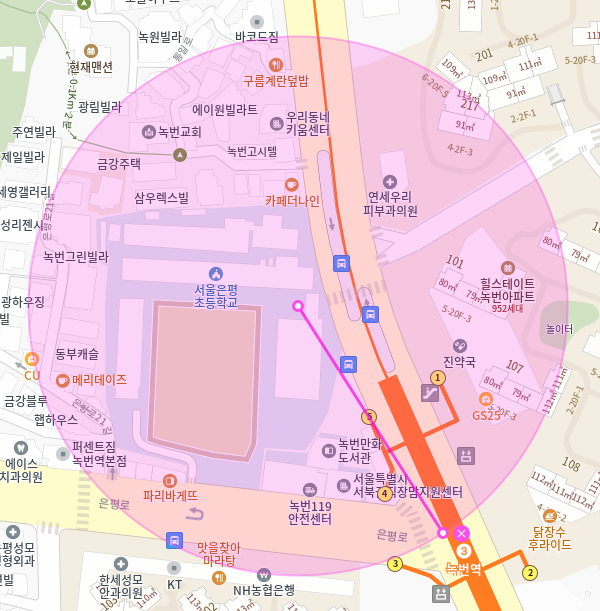 녹번역 월주차 / 녹번역 3번출구 도보2분, 인근최저가!