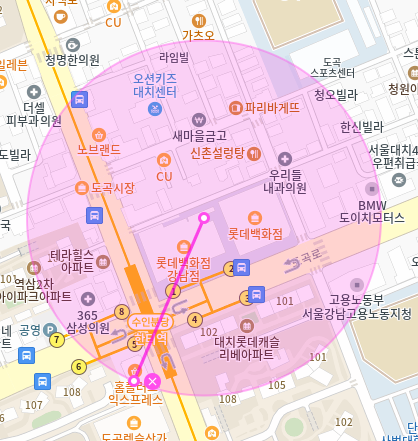 대치동 월주차 / 한티역 1,2번출구 도보2분, 단일주차장