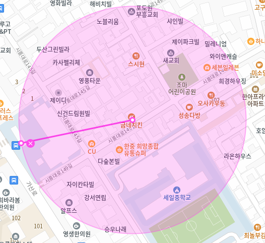 가산 월주차 / 지정석, 단일주차장 인근 꿀매물