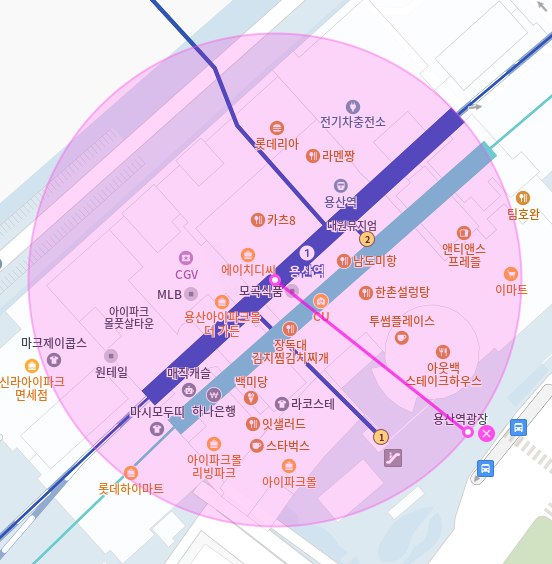 용산역 월주차 / 용산역 바로 앞, 초역세권, 인근 마지막 단일주차장