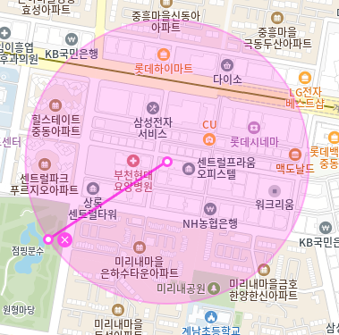 신중동 월주차 / 부천중앙공원 인근 마지막 단일주차장