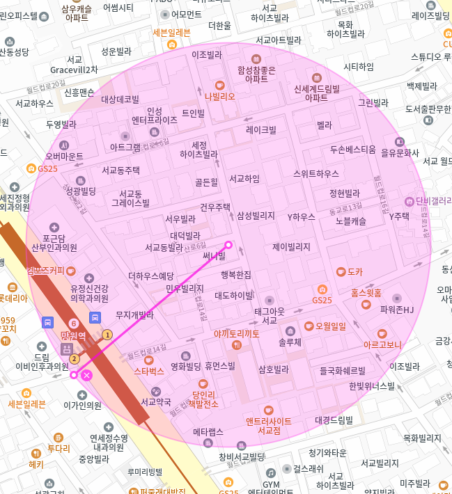 서교동 월주차 / 망원역 1번출구 도보1분, 초역세권 단일주차장