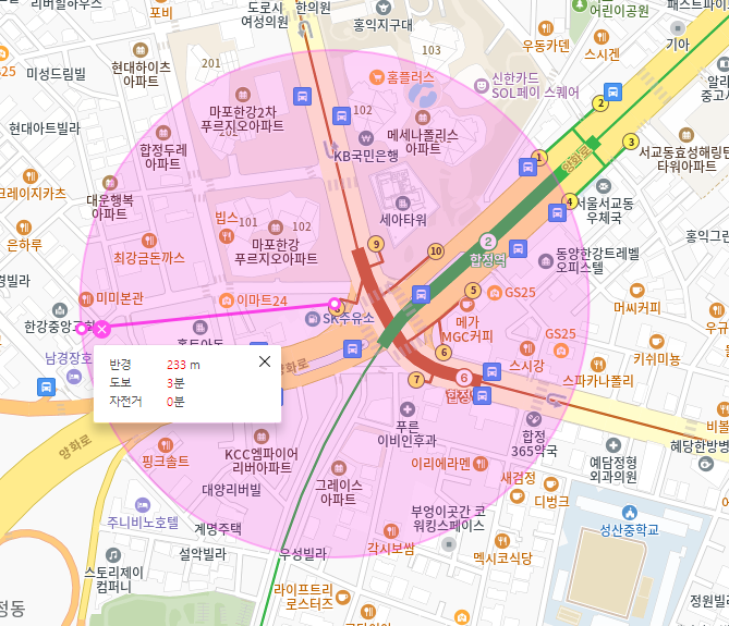 합정역 월주차_지하철역에서 걸어서 3분거리 보고 가세요~