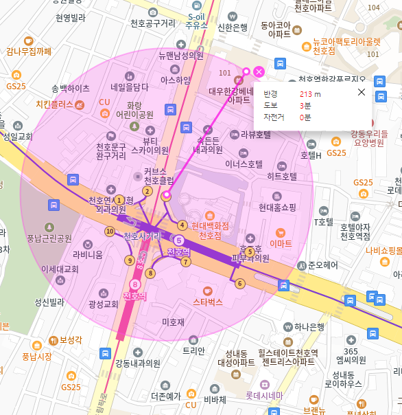 천호동 월주차_역에서 3분 거리 주차장입니다!