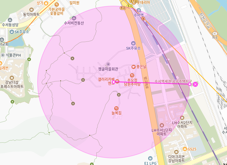 수서역 월주차_3번출구 인근 전일 24시 자주식 단일주차