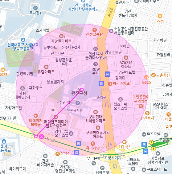 광진구 월주차_광진구청 5분 거리 자주식 주차장