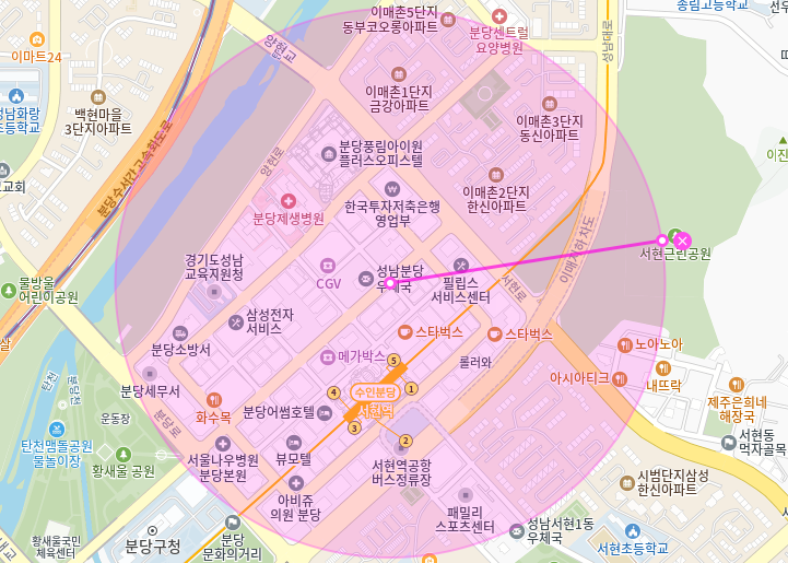 서현역 월주차_5번출구 도보 2분 기계식 승용