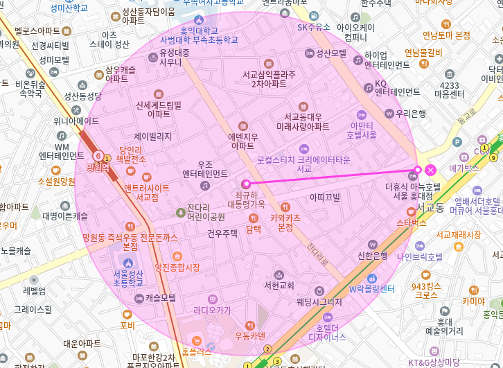 서교동 월주차_망원역 1번출구 인근 직장인분들을 위한 월주차장