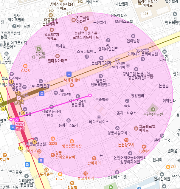 논현동 월주차 / 논현역 도보5분, 단일주차장, 신규등록