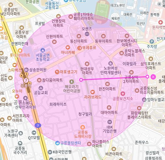 공릉동 월주차 / 공릉역 인근 신규 단일주차장