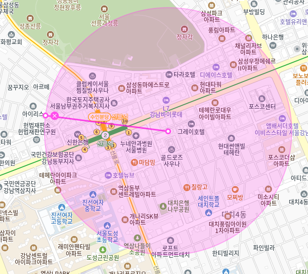 선릉역 월주차_1번출구 도보 2분,역세권,전일제,기계식