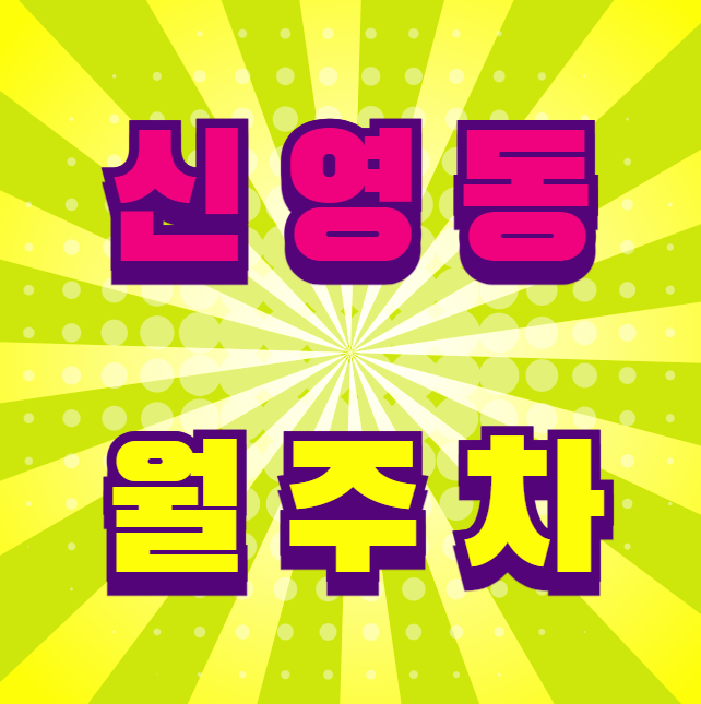 [신규] 신영동 월주차 / 지정석, 신규 단일주차장 3자리