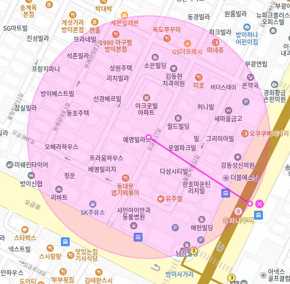 송파나루역 월주차_송파나루역 도보 6분 거리 월주차장