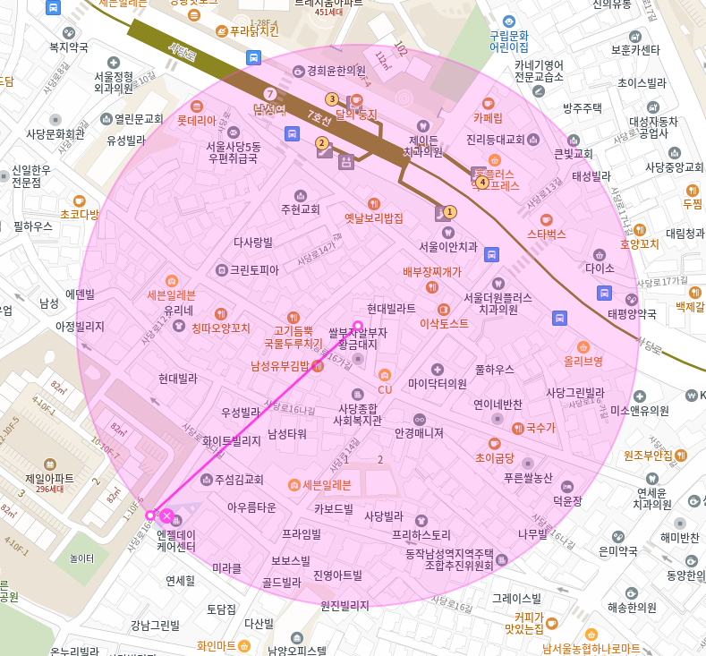사당동 월주차 / 남성역 1번출구 도보3분, 역세권, 신규 단일주차장