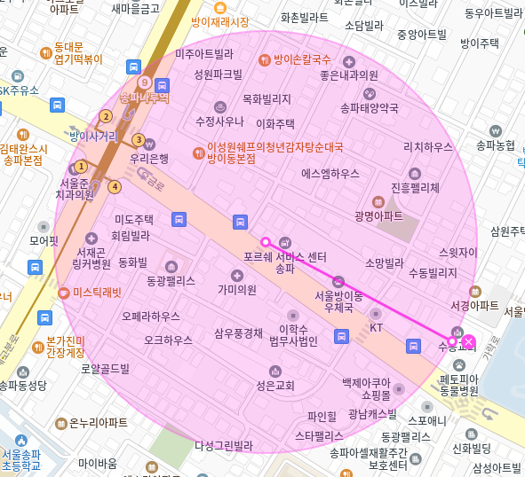 방이동 월주차 / 송파나루역 3번출구 도보4분, 평일, 주말 24시 주차가능, 신규 주차장
