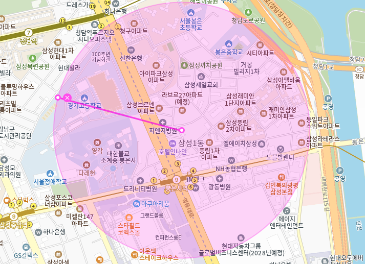 삼성동 월주차_봉은사역 3번출구 도보 1분 편리한 역세권 주차장