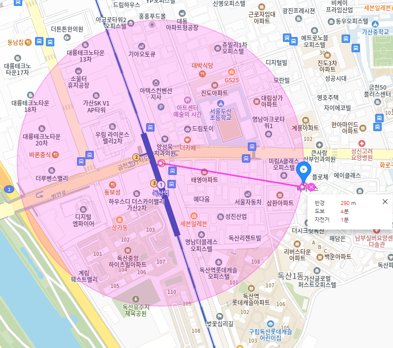 독산역 월주차_역에서 도보 4분, 전일 24시, 승용차 전용 주차장