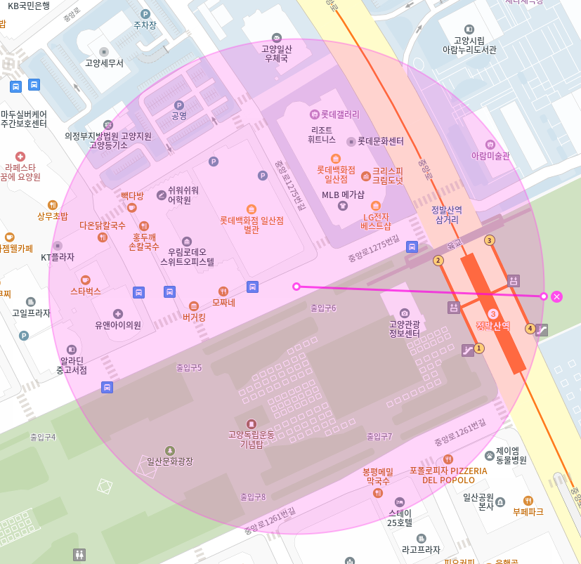 장항동 월주차 / 정발산역 2번출구 도보2분, 역세권, 평일, 주말 24시 주차가능, 신규주차장