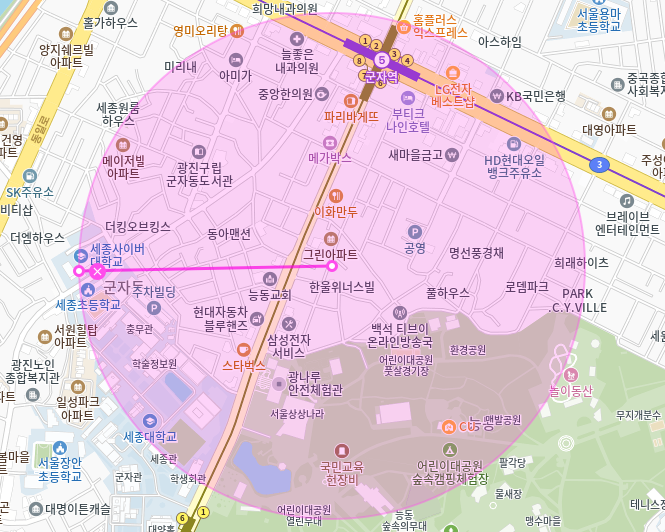 어린이대공원 월주차_유용한 전일 24시 단일주차장