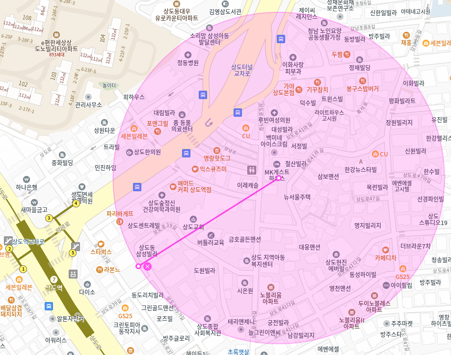 상도역 월주차_상도역 도보 8분 거리 자주식 주차장