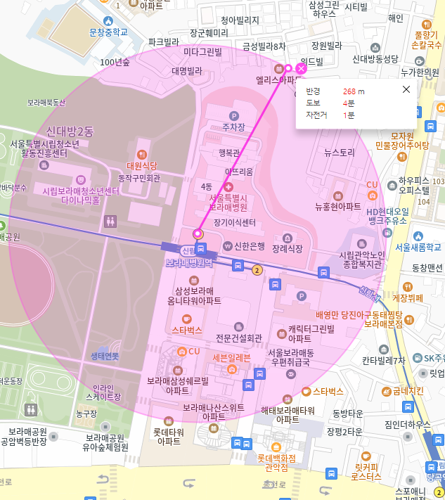 보라매병원역 월주차_역에서 도보 4분, 전일 24시, SUV 이하, 자주식